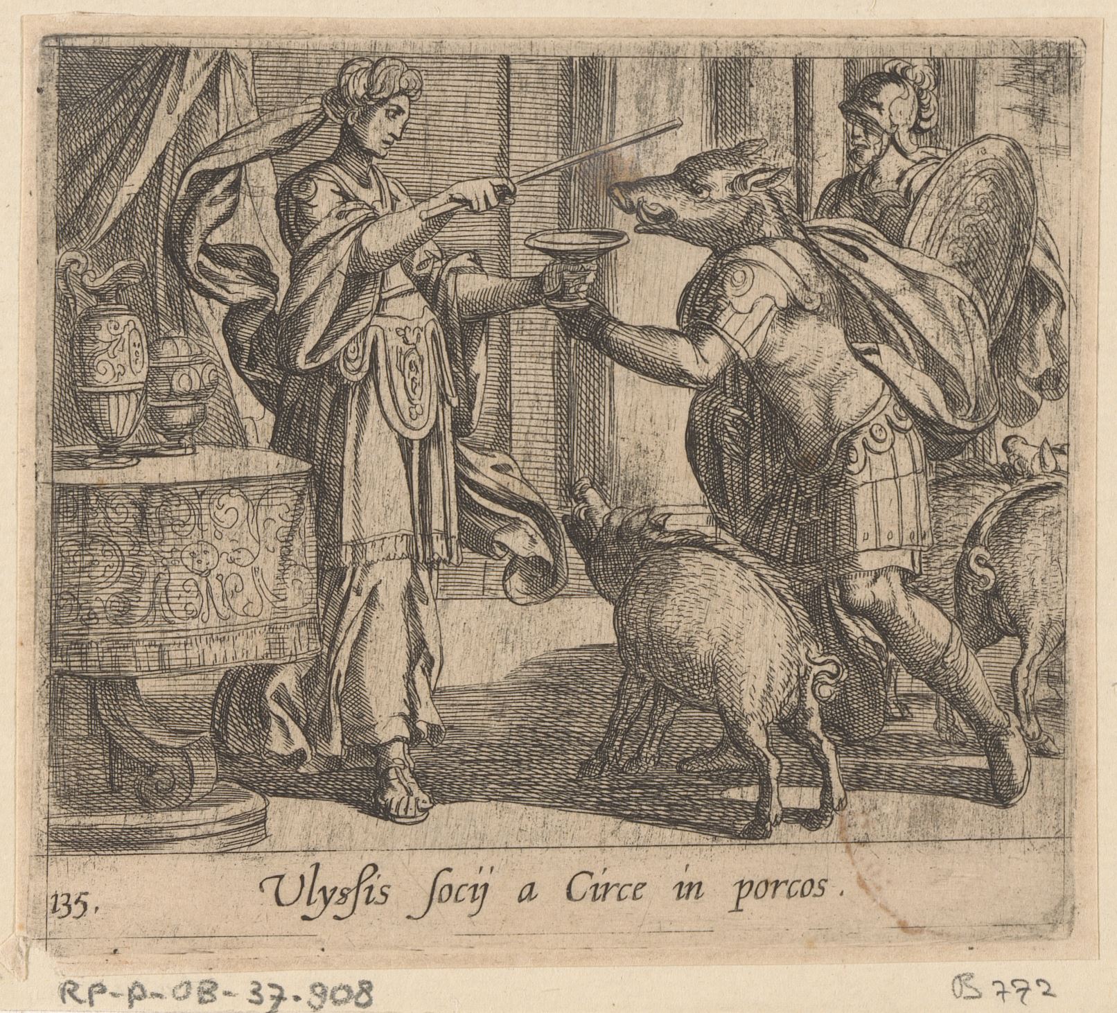 Circe Transforms the Men of Odysseus into Swine