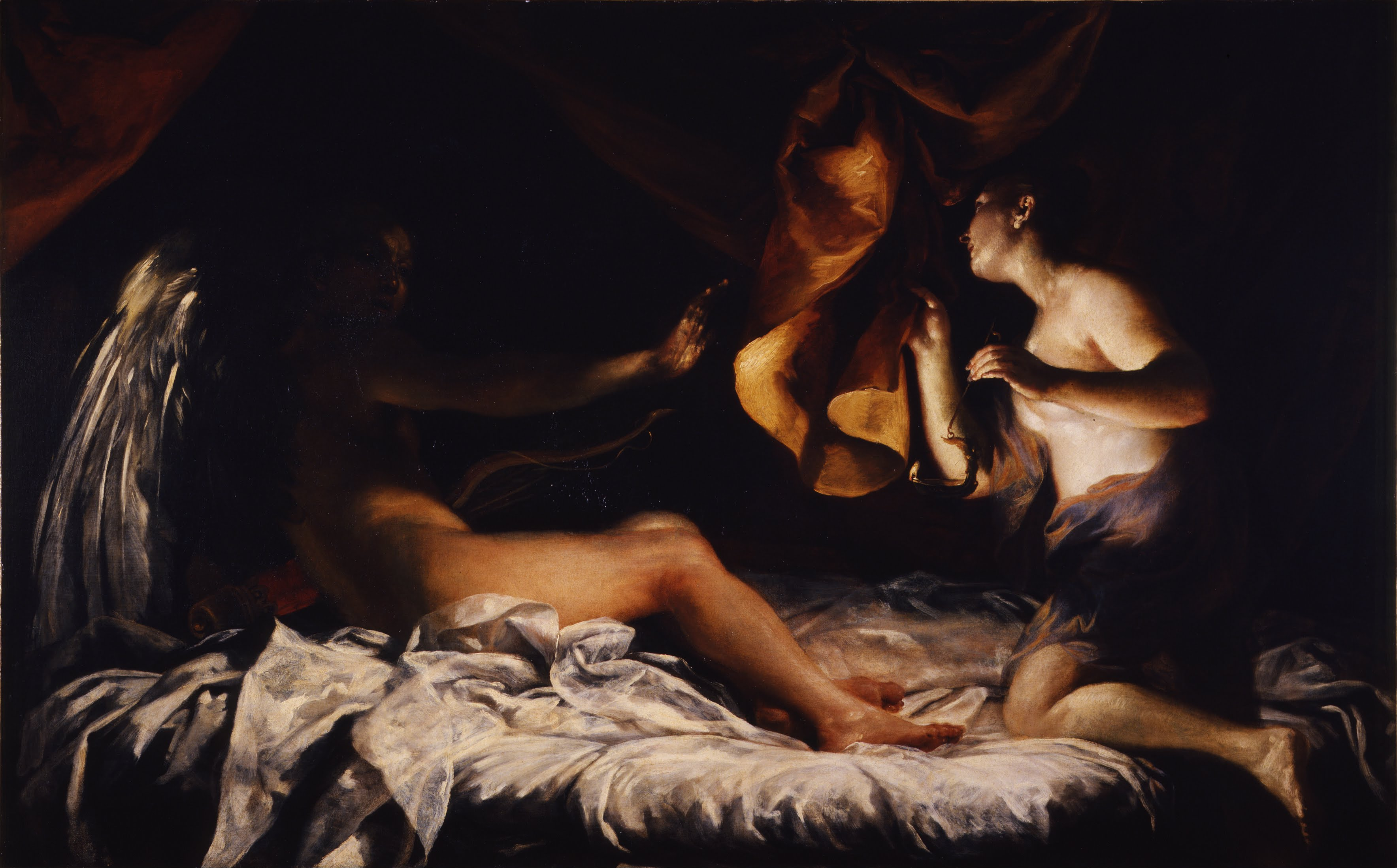 Psyche Discovers Sleeping Cupid