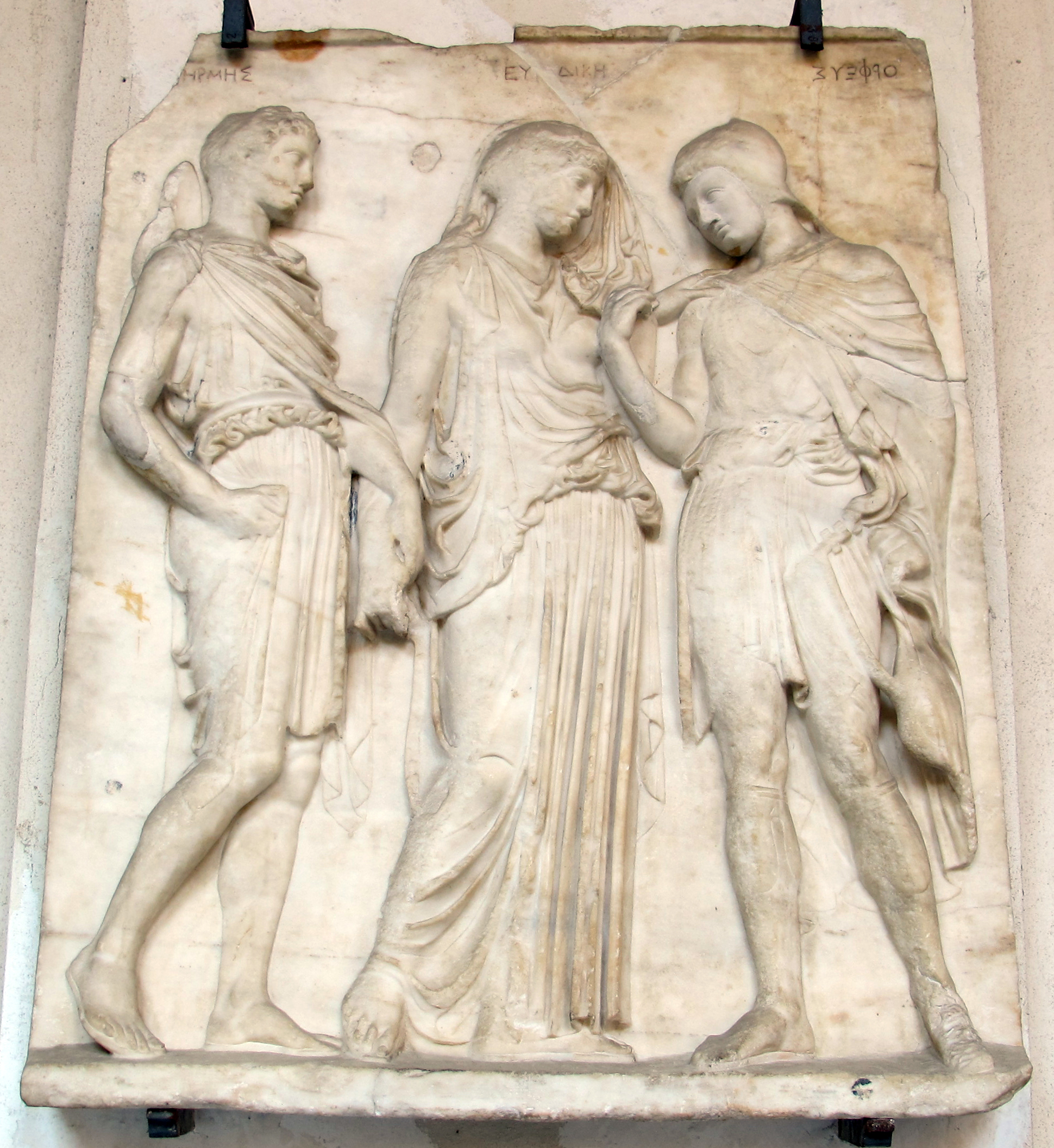 Orpheus, Eurydice, and Hermes